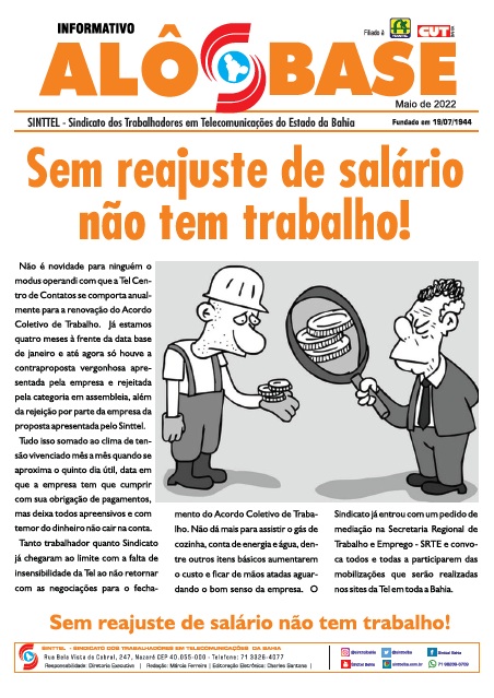 TEL - Sem reajuste de salário não tem trabalho!